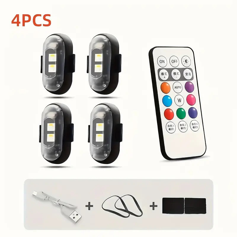 Wireless LED Strobe Lights with Remote Control