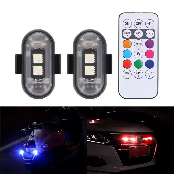 Wireless LED Strobe Lights with Remote Control